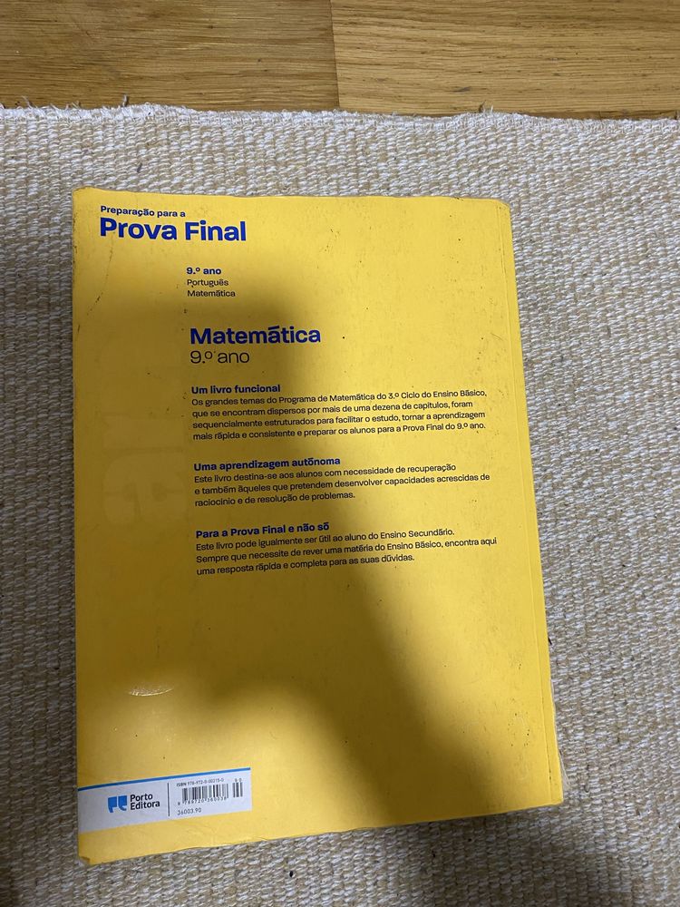 Livro de preparaçao para o exame nacional de matematica de 9.ano