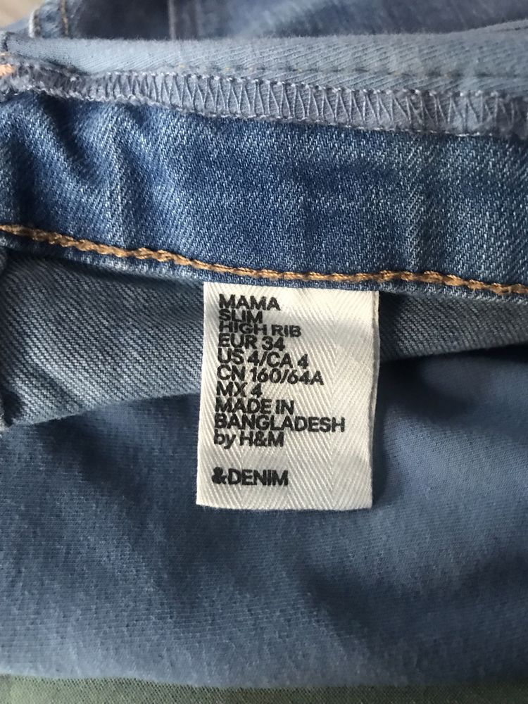 Spodnie ciążowe H&M Mama 34/XS