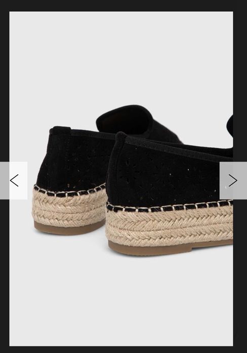 Еспадрилі Answear Lab, чорні на платформі, 37 розмір. НОВІ!