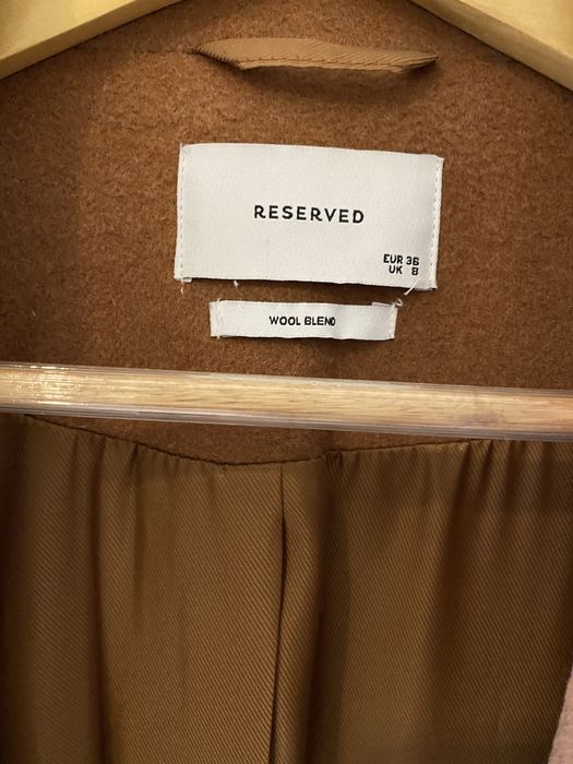 Reserved płaszcz wełna S M