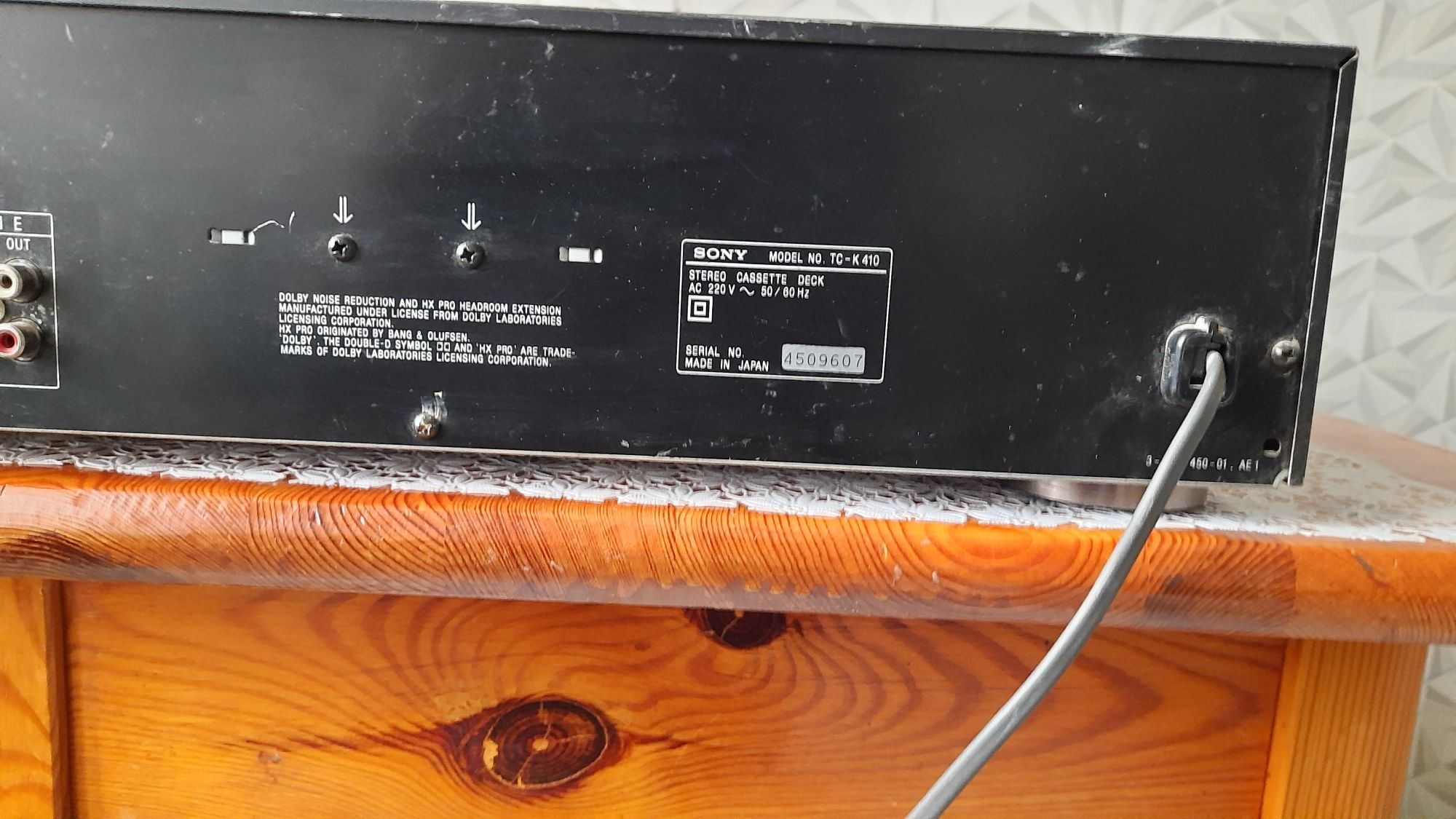 Magnetofon kasetowy Sony