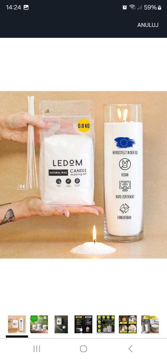 Wosk granulat LEDOM