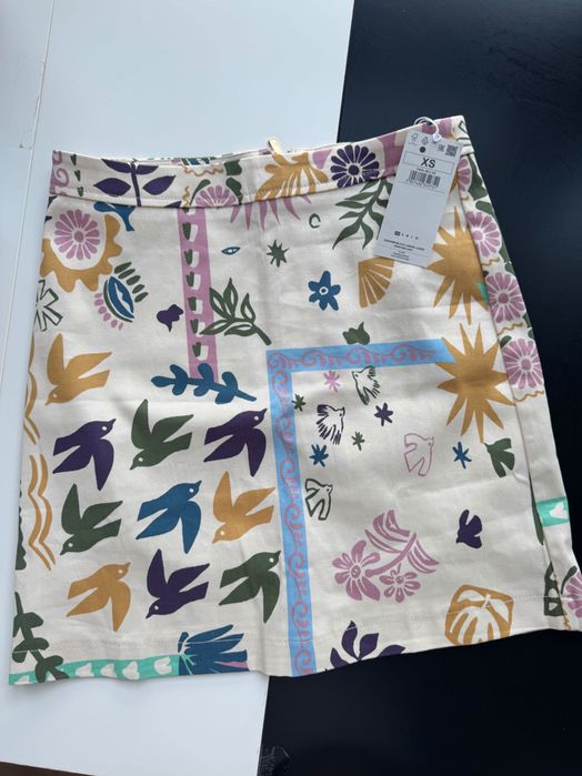 Літня коротка спідниця з принтом RESERVED нова з біркою