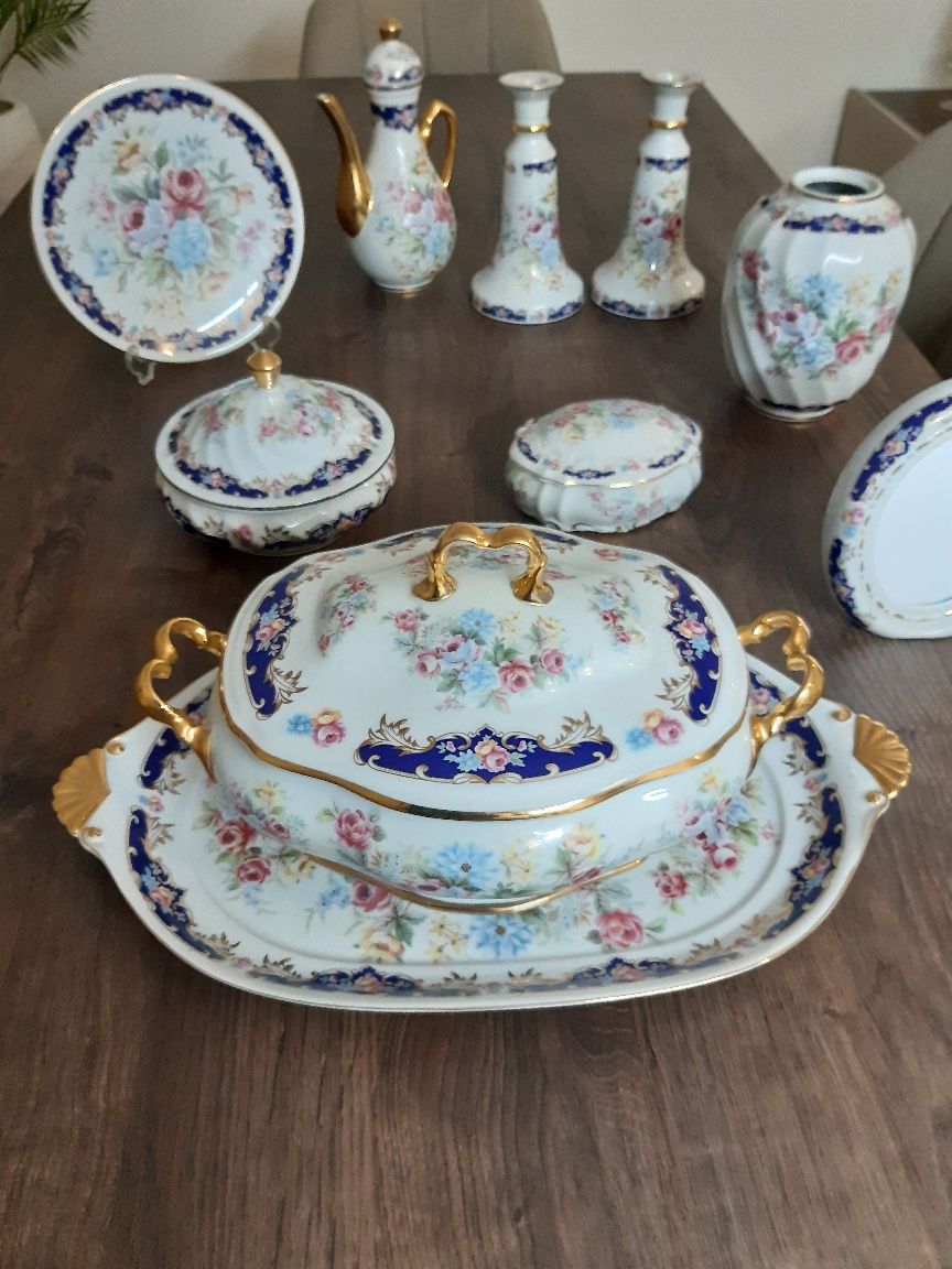 Porcelanas decorativas, conjunto de 10 peças