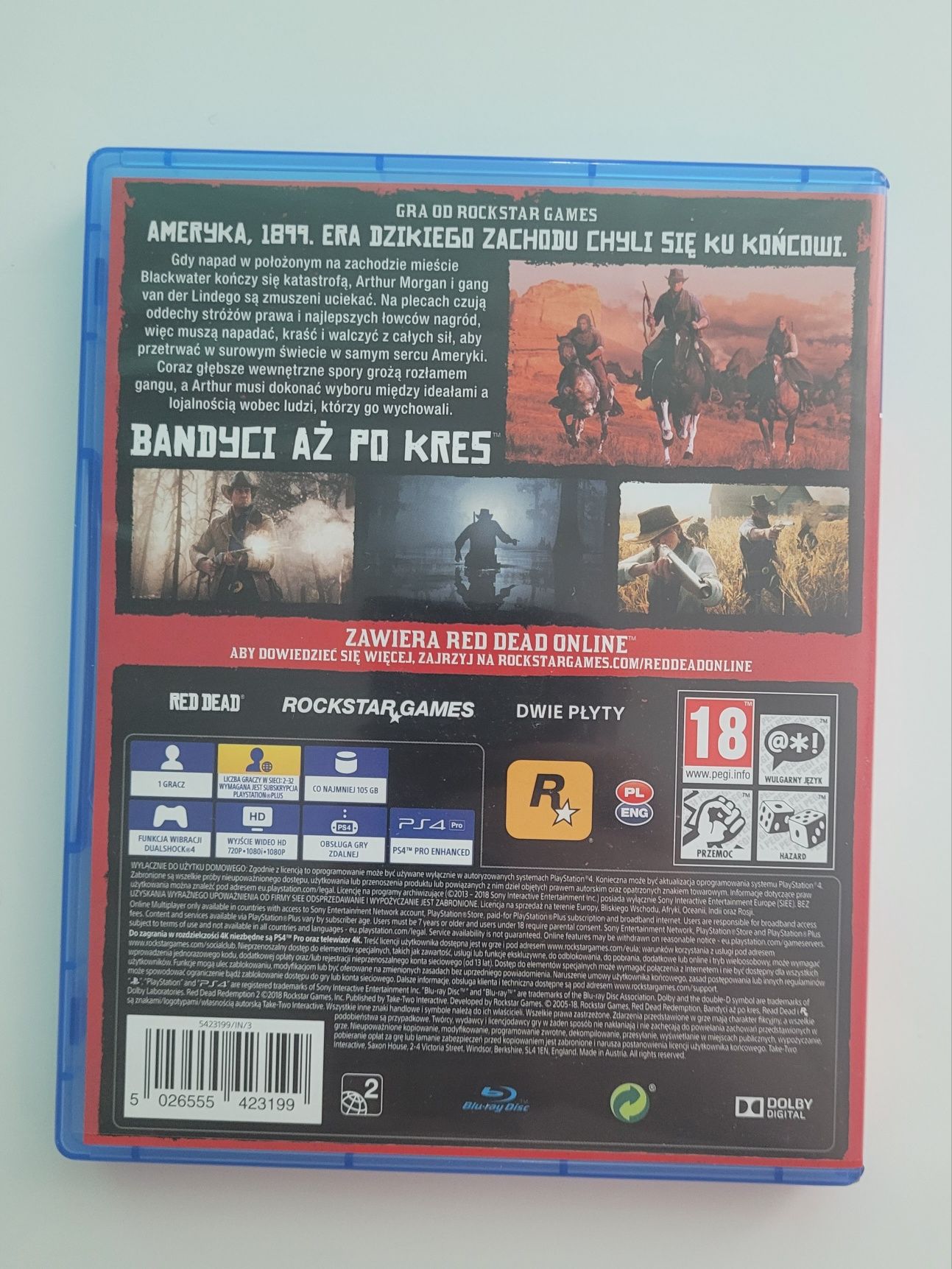 Red Dead Redemption 2 ps4 stan idealny