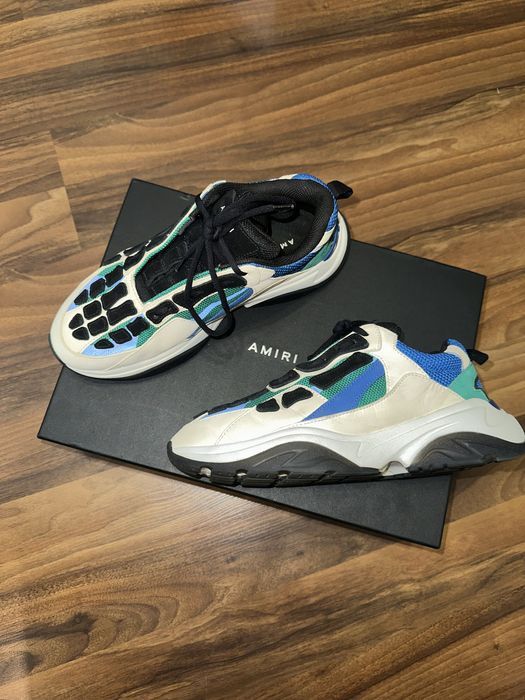 Amiri Bone Runner White / Black / Green