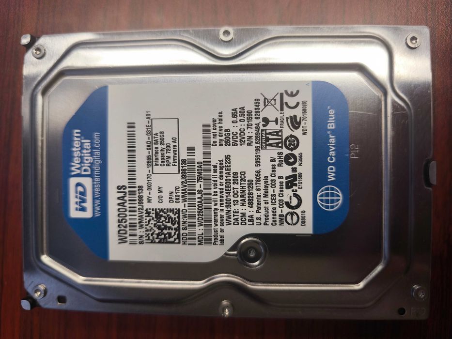 Dysk HDD Western Digital 250GB | model WD2500AAJS | Gwarancja