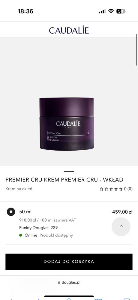 CAUDALIE Premier Cru The Cream Krem do twarzy