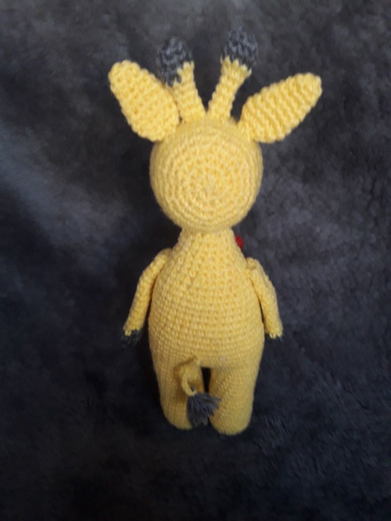 Żyrafa żyrafy na szydełku rękodzieło artystyczne zabawka Eko handmade