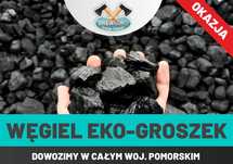 Węgiel Eko-Groszek | Wysoka kaloryczność | 1 450zł | Transport GRATIS!