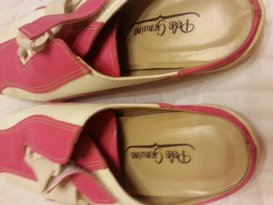 sandálias tamanho 37 em pele