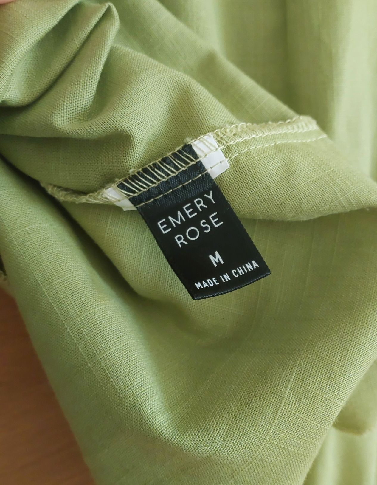 Blusa Verde Manga Peplum, TM
