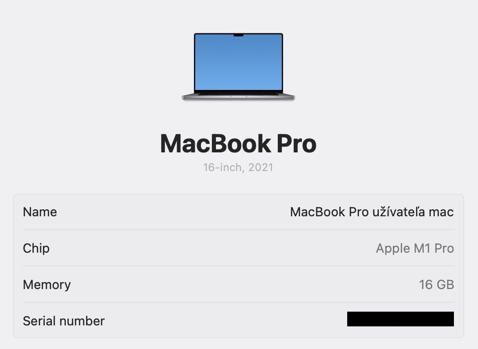 MacBook Pro 16 2021 M1 Pro 16Gb 512Gb Space 89%