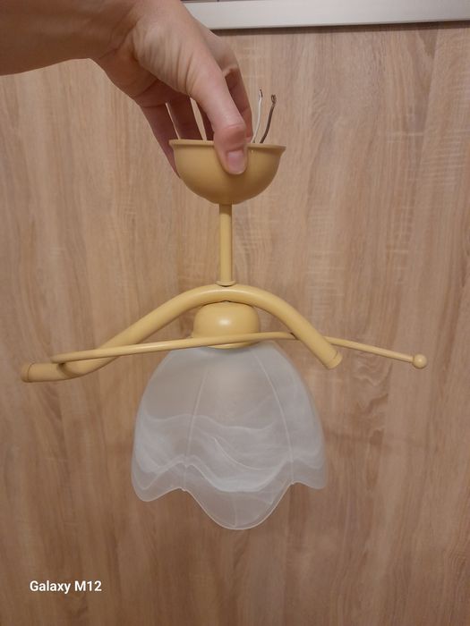 Lampa sufitowa żyrandol klosz kwiat