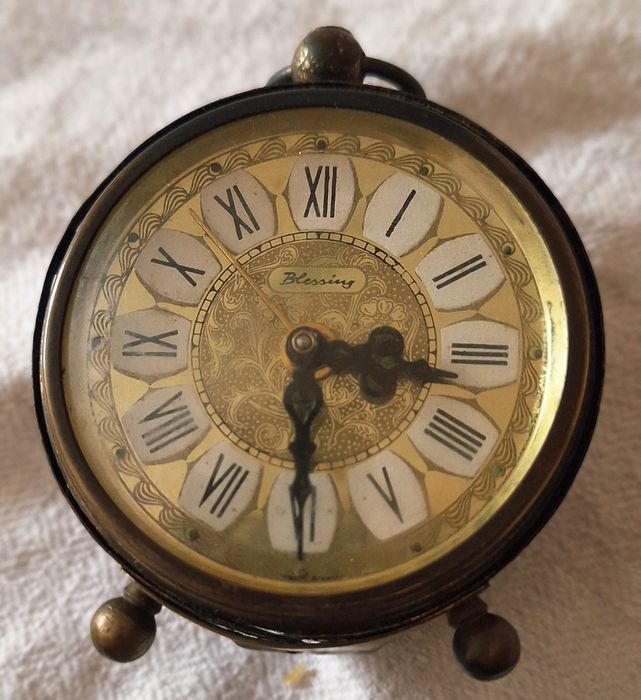 Relogio despertador Blessing Vintage West Germany anos 40/50