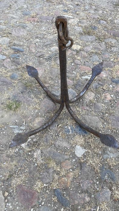 Stara kotwica vintage 5,8 kg kowalska robota kuta
