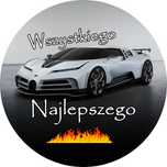 Opłatek na tort Bugatti Auto Samochód Logo Urodziny Tekst 18 30 40