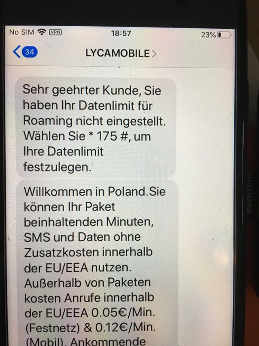 LycaMobile DE Niemcy SIM Card Starter Prepaid Karte