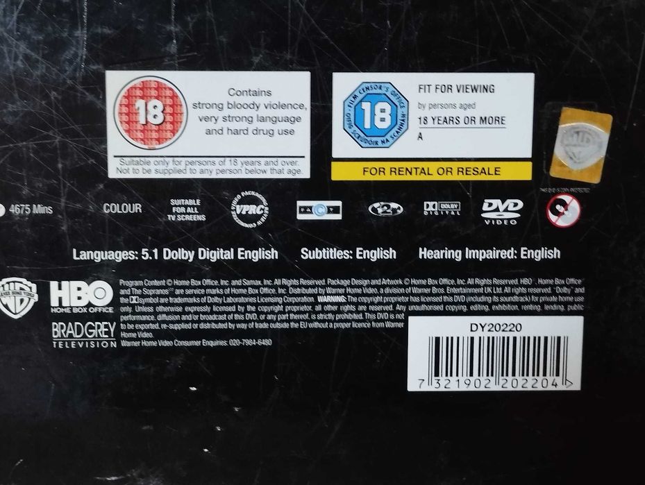 Sopranos, Série DVD Completa (todas as temporadas)