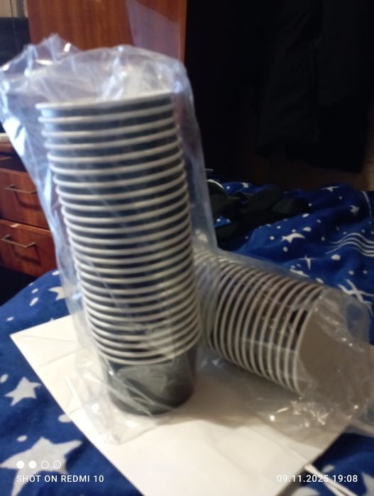 Контейнер паперовий для салату Черный крафт150 мл (235шт).