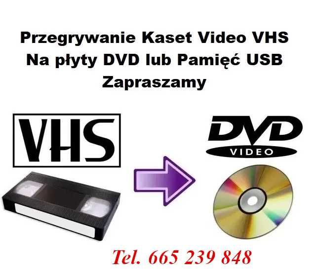 Przegrywanie kaset VHS na płyty DVD Pendrive USB