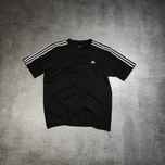 MĘSKA Koszulka Sportowa PREMIUM Adidas Trening Casual Małe Logo Czarna