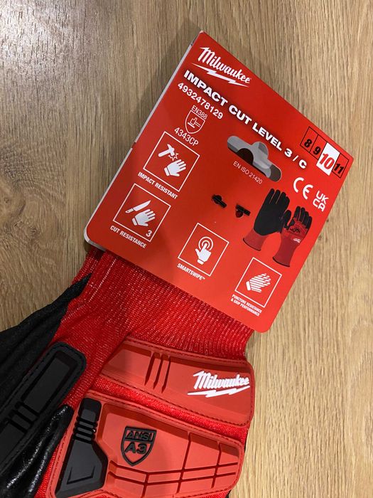 Rękawice techniczne MILWAUKEE IMPACT CUT LEVEL 3/C Milwaukee 9 i 10