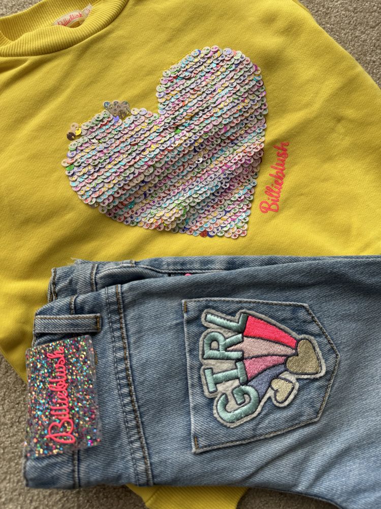 Conjunto calcas e sweat Billieblush 4/5anos