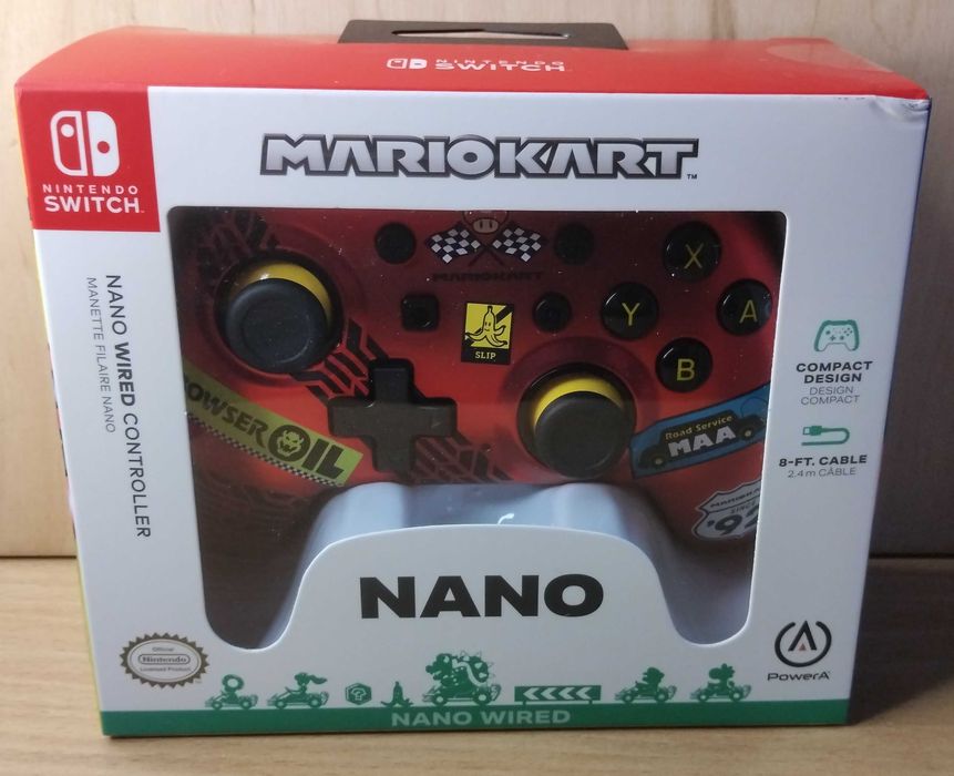 Pad przewodowy PowerA NANO Mario Kart - Nintendo Switch/OLED.