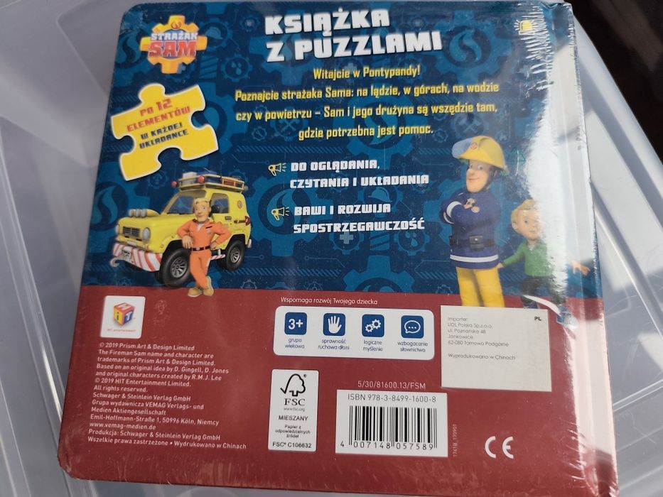 Książka z puzzlami Strażak Sam