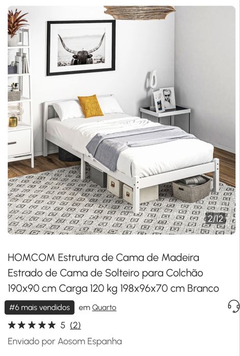Cama de criança/solteiro 198x96x70 cm