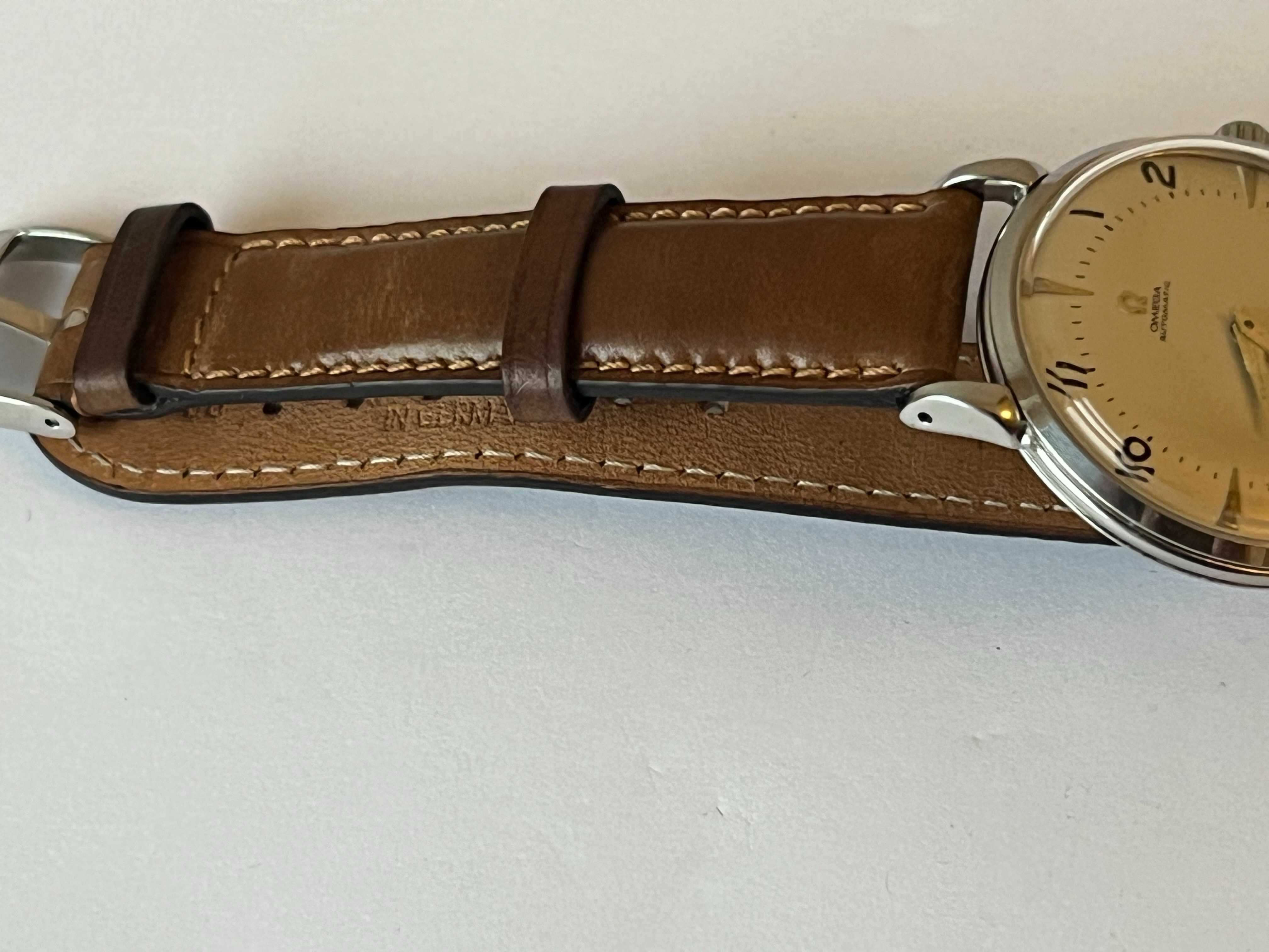 Omega jumbo 38mm w stali automat
