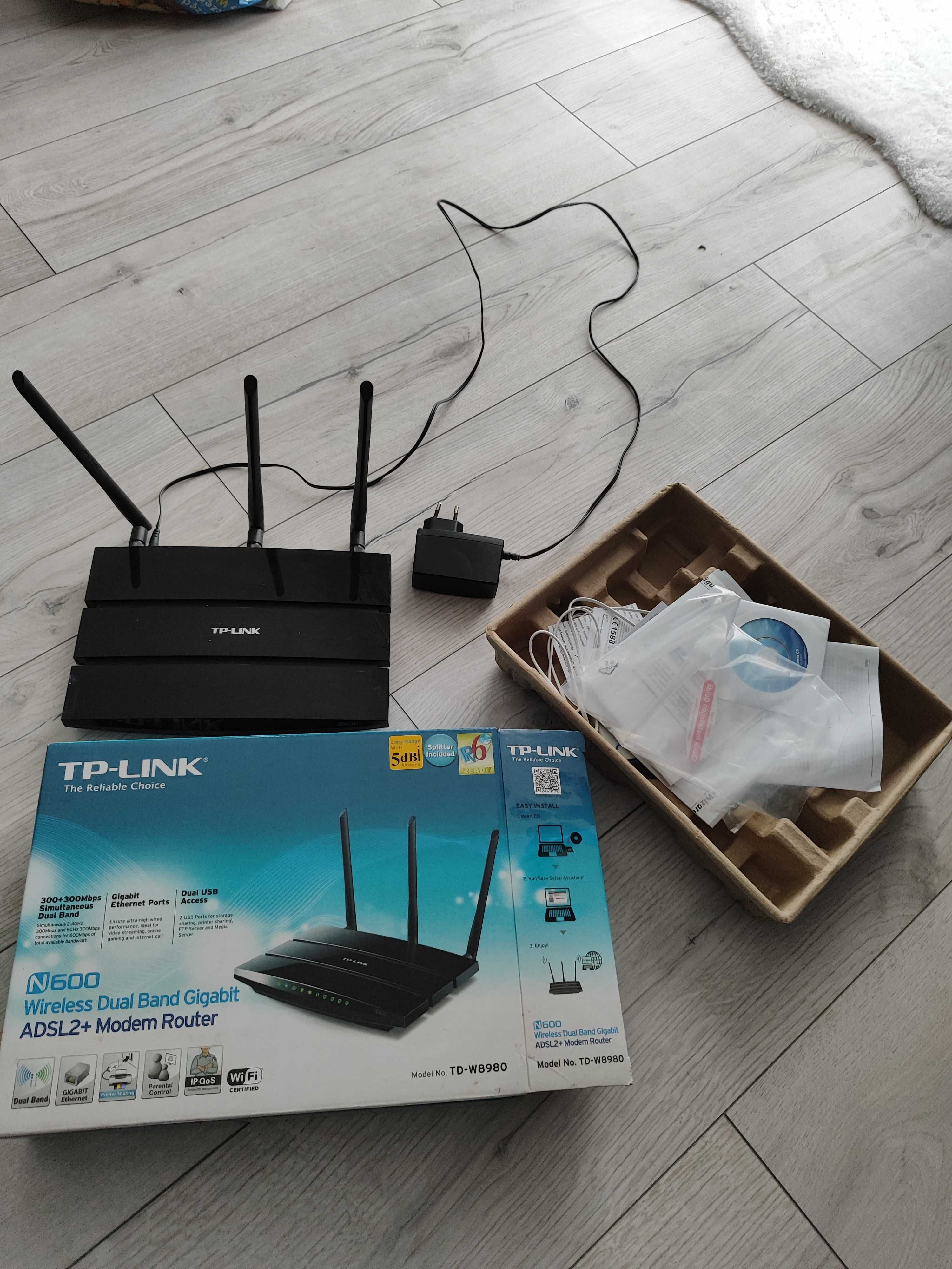 Router TP LINK TD-W8980 dwupasmowy N600