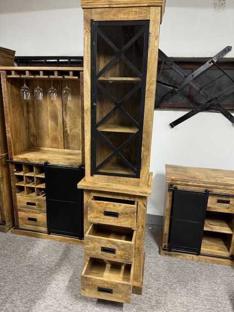 Wyjatkowa witrynka słupek szafka styl LOFT Nowa F-Vat