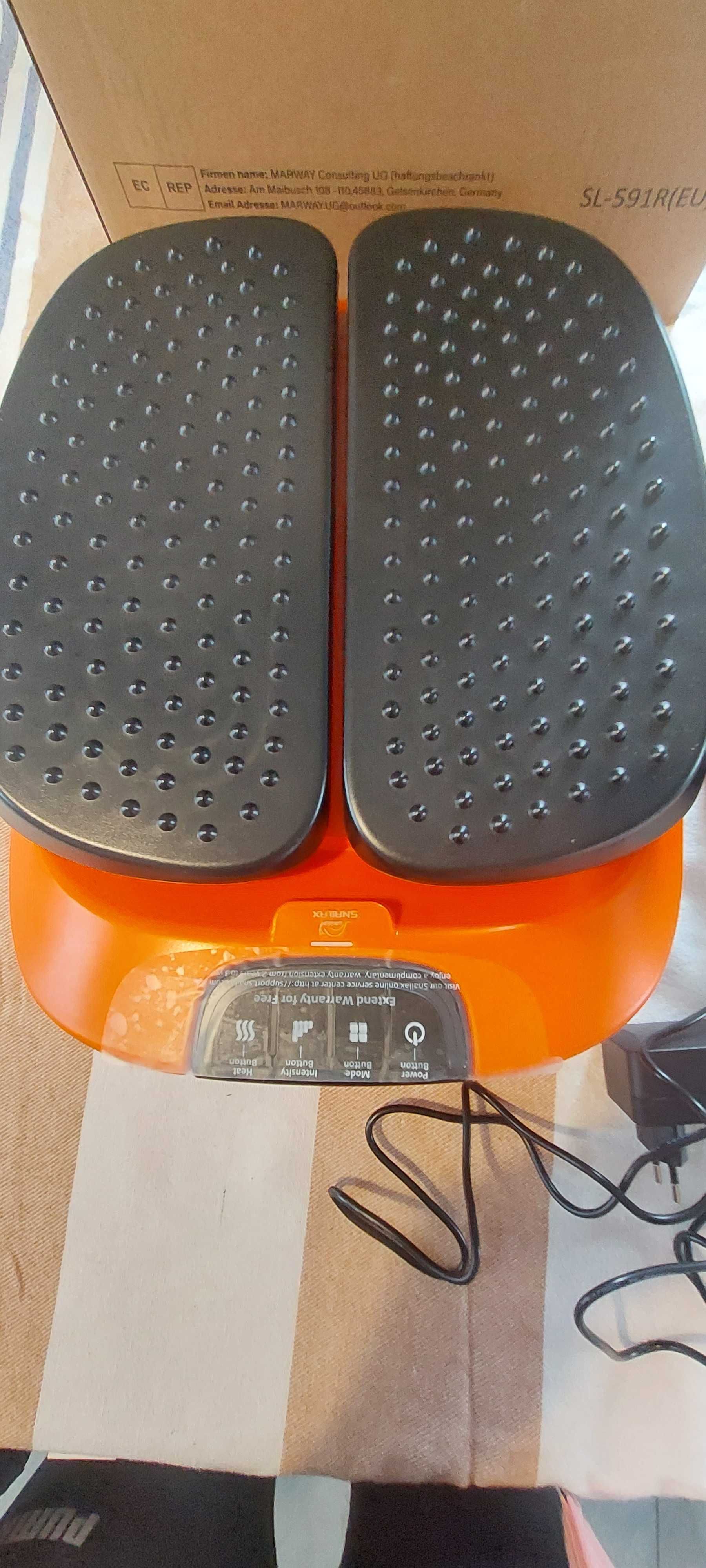Snailax SL-591 masażer wibracyjny do stóp z podgrzewaniem Czerwony