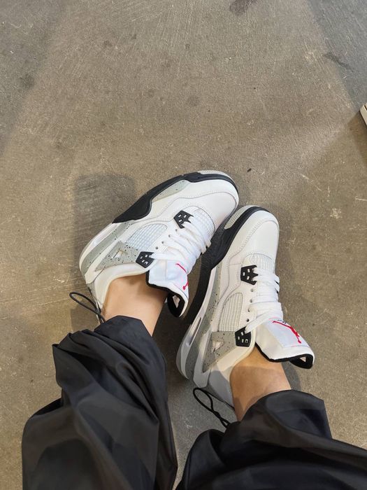 Buty Nike Air Jordan Retro 4 White Cement 36-45 unisex trampki
