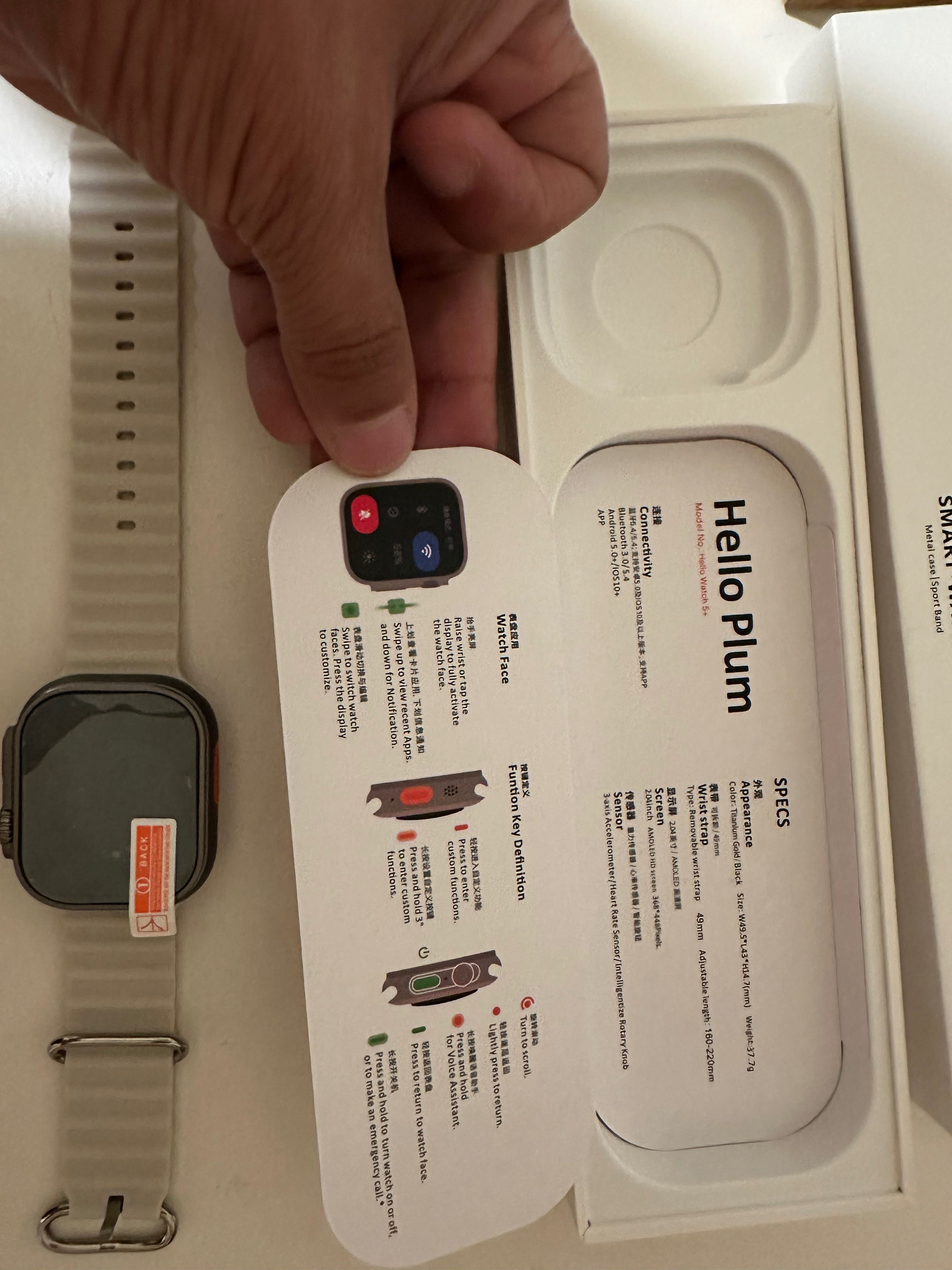Smartwatch  Vwar Hello Watch 5 Plus 4G LTE à prova d'água