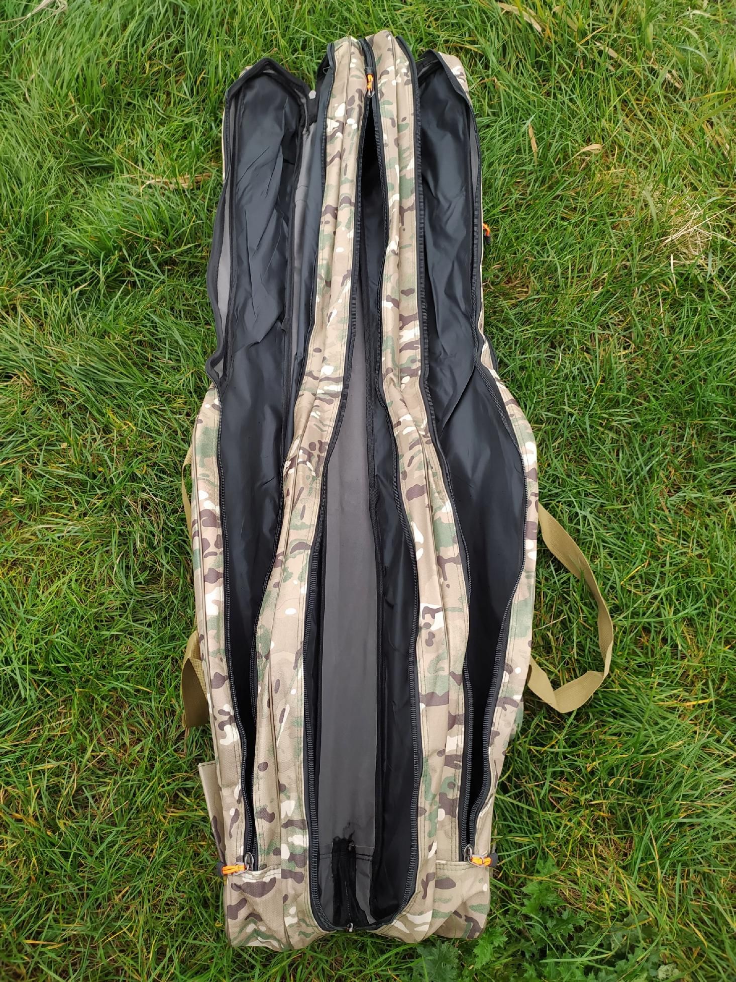 Pokrowiec wędkarski torba na wędki moro 135 cm 3 komory FL