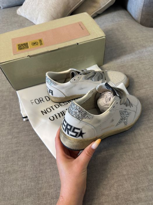 Кеди Golden Goose голден гус із срібною зіркою 37-37.5 р.