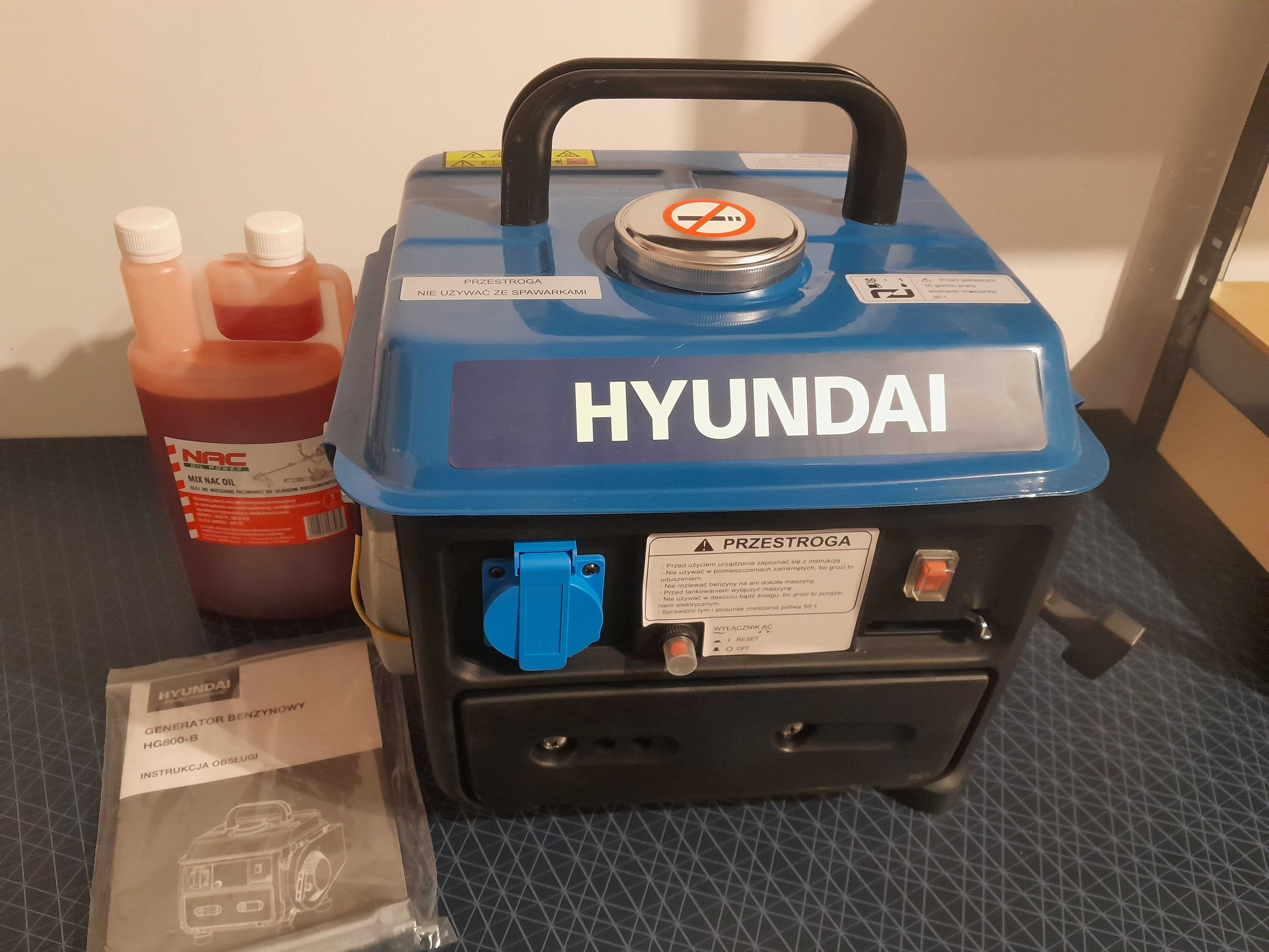 Agregat prądotwórczy, generator prądu - Hyundai HG800-B 0,7kW