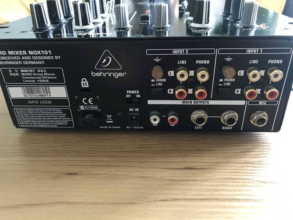 Mikser Behringer NOX101 mixer jak NOWY