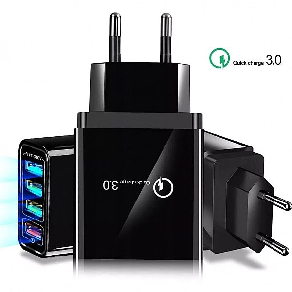 Ładowarka 3 x Usb + Usb Qc3.0 Sieciowa