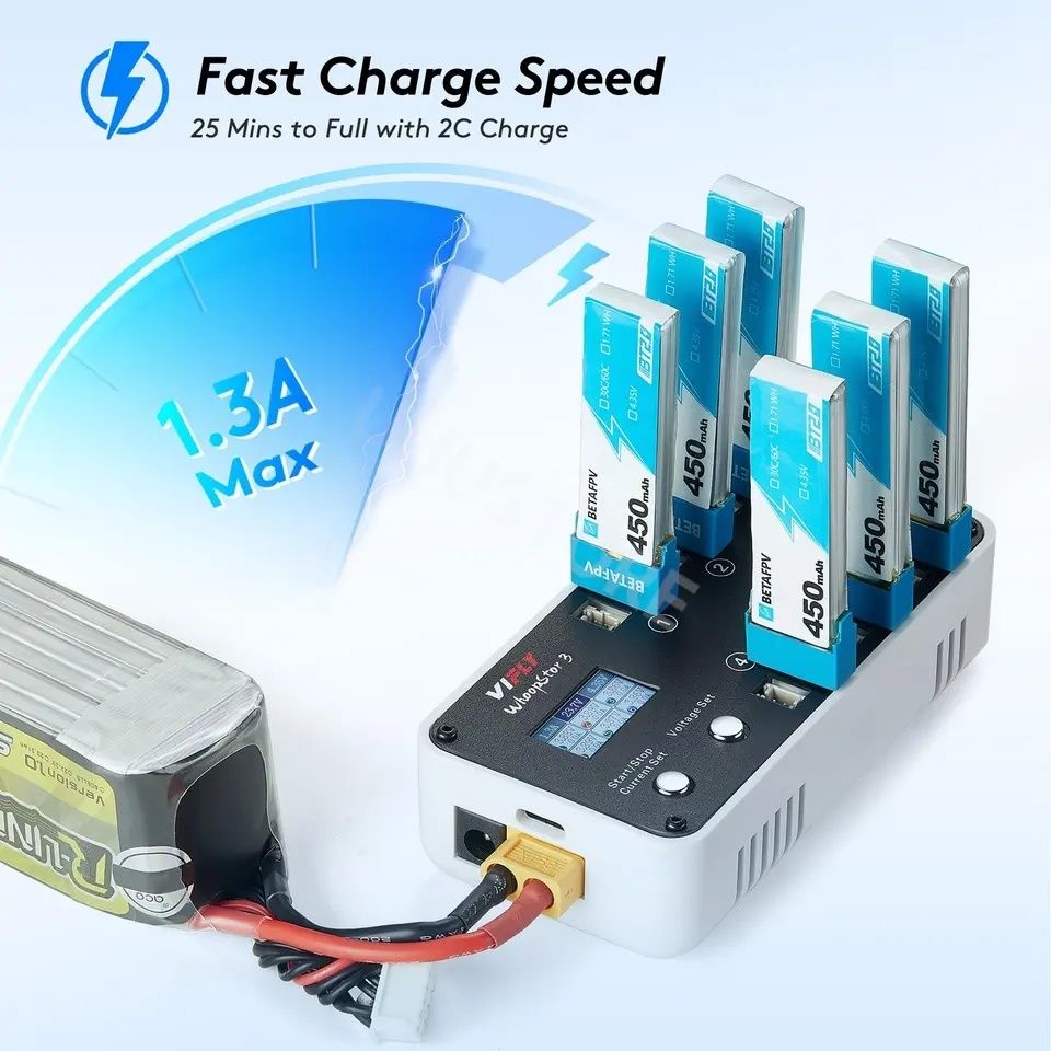 ‼️BetaFPV 550 mА Акумулятор Батарея LAVA 1S 2S 3S 4S  Зарядка ViFly