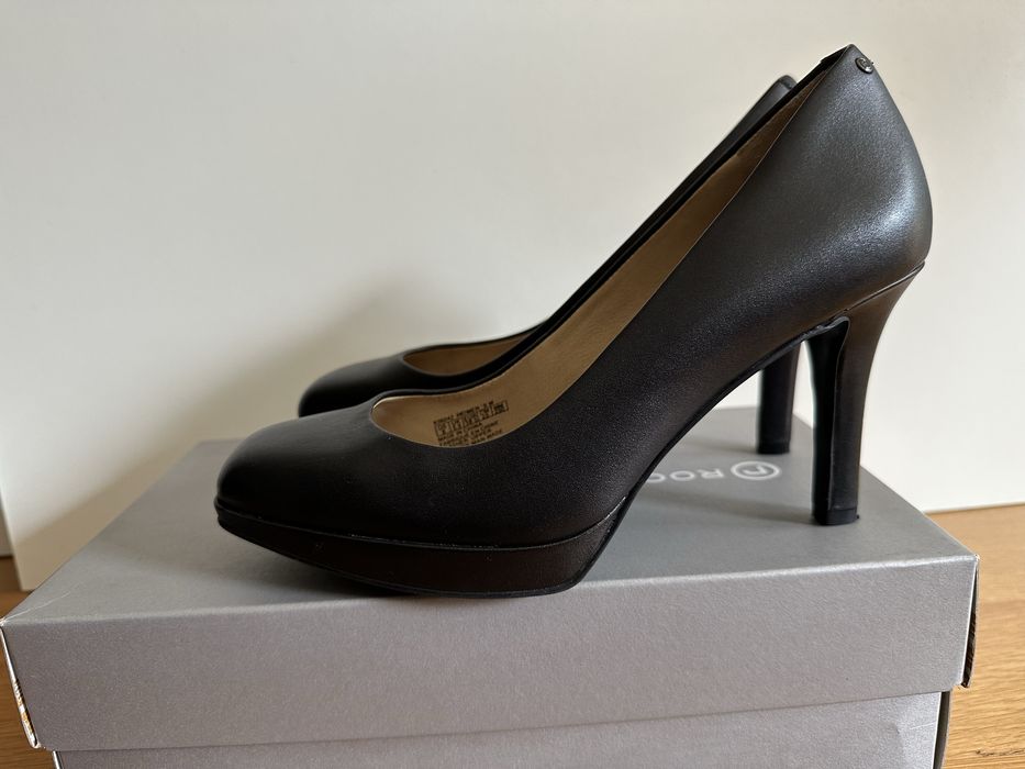 Sapatos de salto alto em pele da rockport