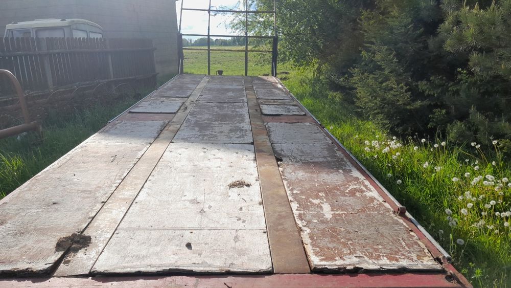 Przyczepa rolnicza tandem 9m laweta platforma