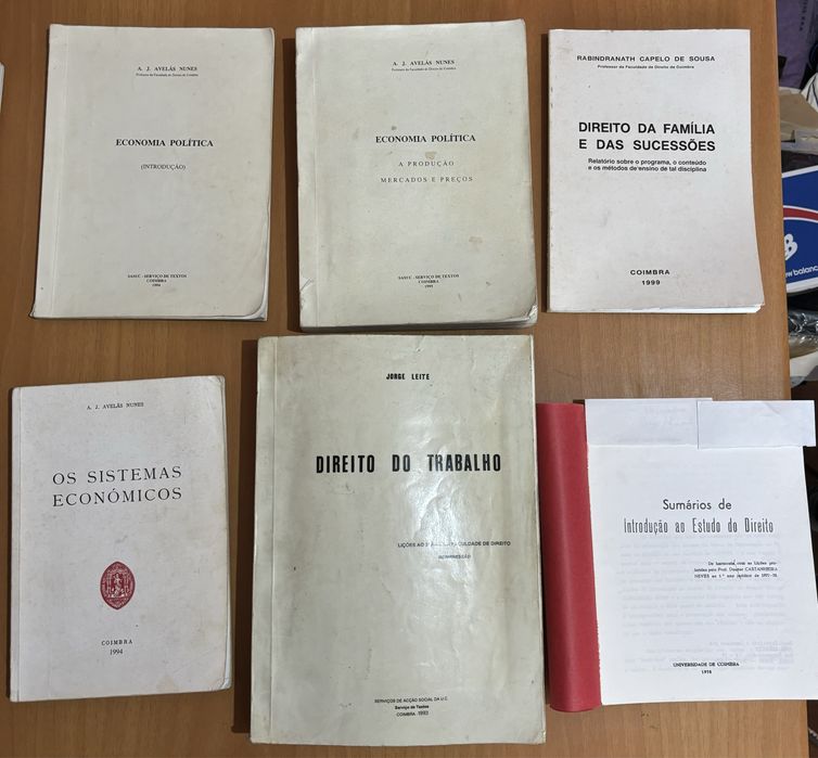Livros de Direito variados / sebentas