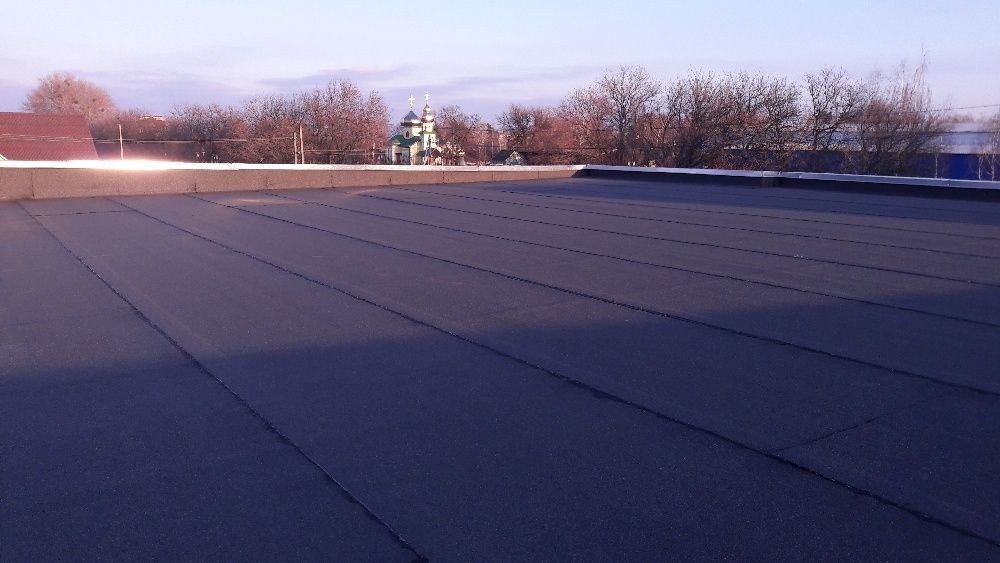 Гідроізоляція даху / Ремонт рубероїду — гаражі, балкони, склади
