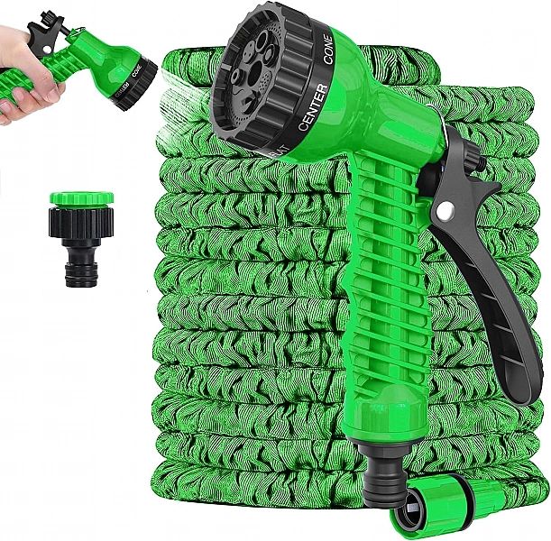 Wąż Ogrodowy Rozciągliwy, Elastyczny, 7-Funkcyjnym Pistoletem 22,5M Zi