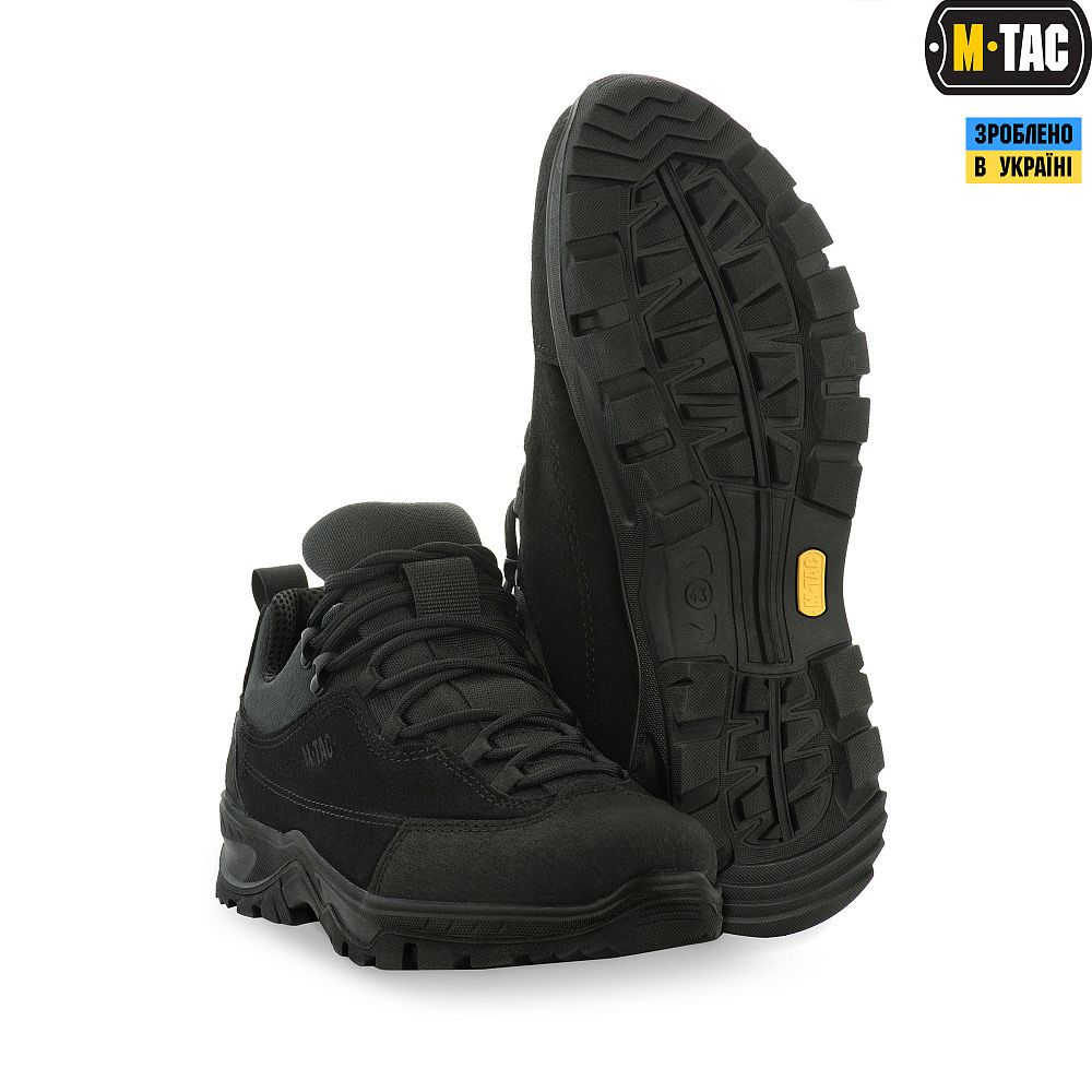 Високоякісні демісезонні  M-Tac кросівки тактичні black