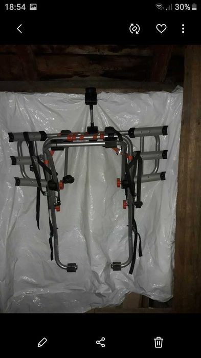 Bagażnik na 3 rowery na klapę VW Touran i inne